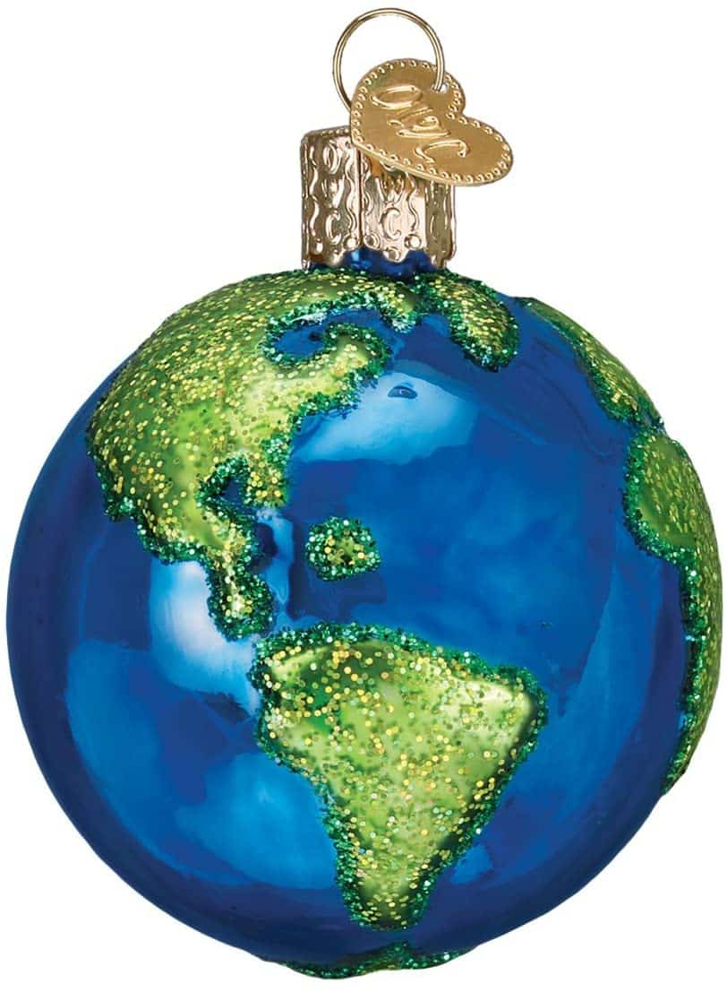 planet earth ornament
