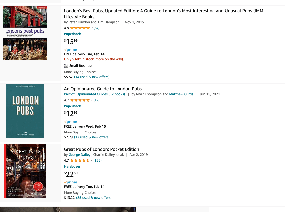 search on amazon