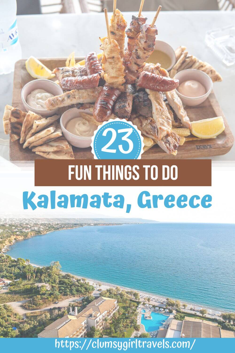 a pin for things to do in kalamata