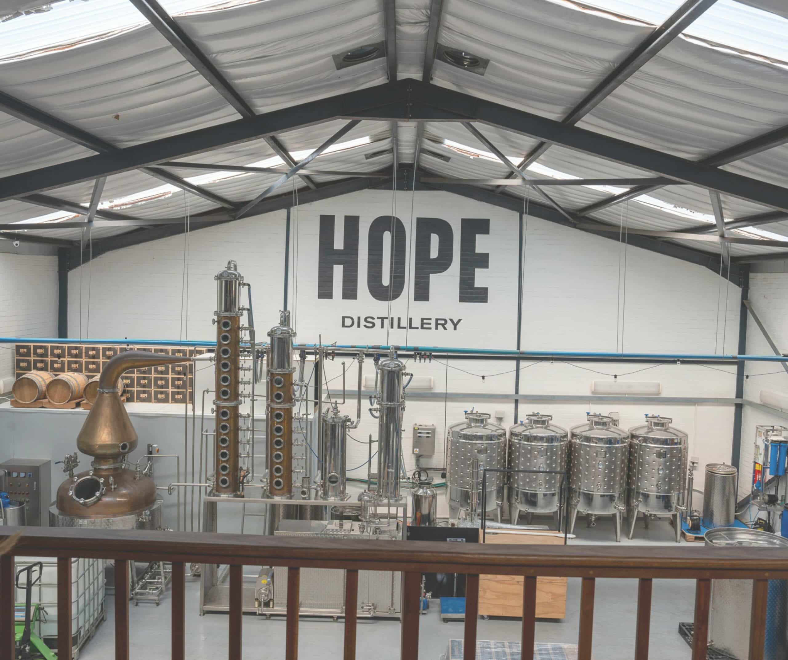 hope distillery gin tasting