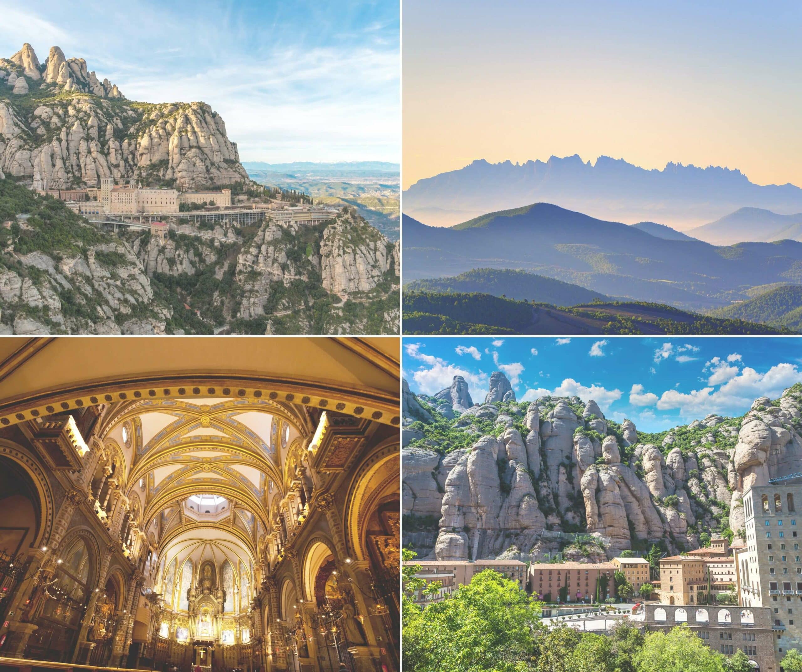 a collage of montserrat