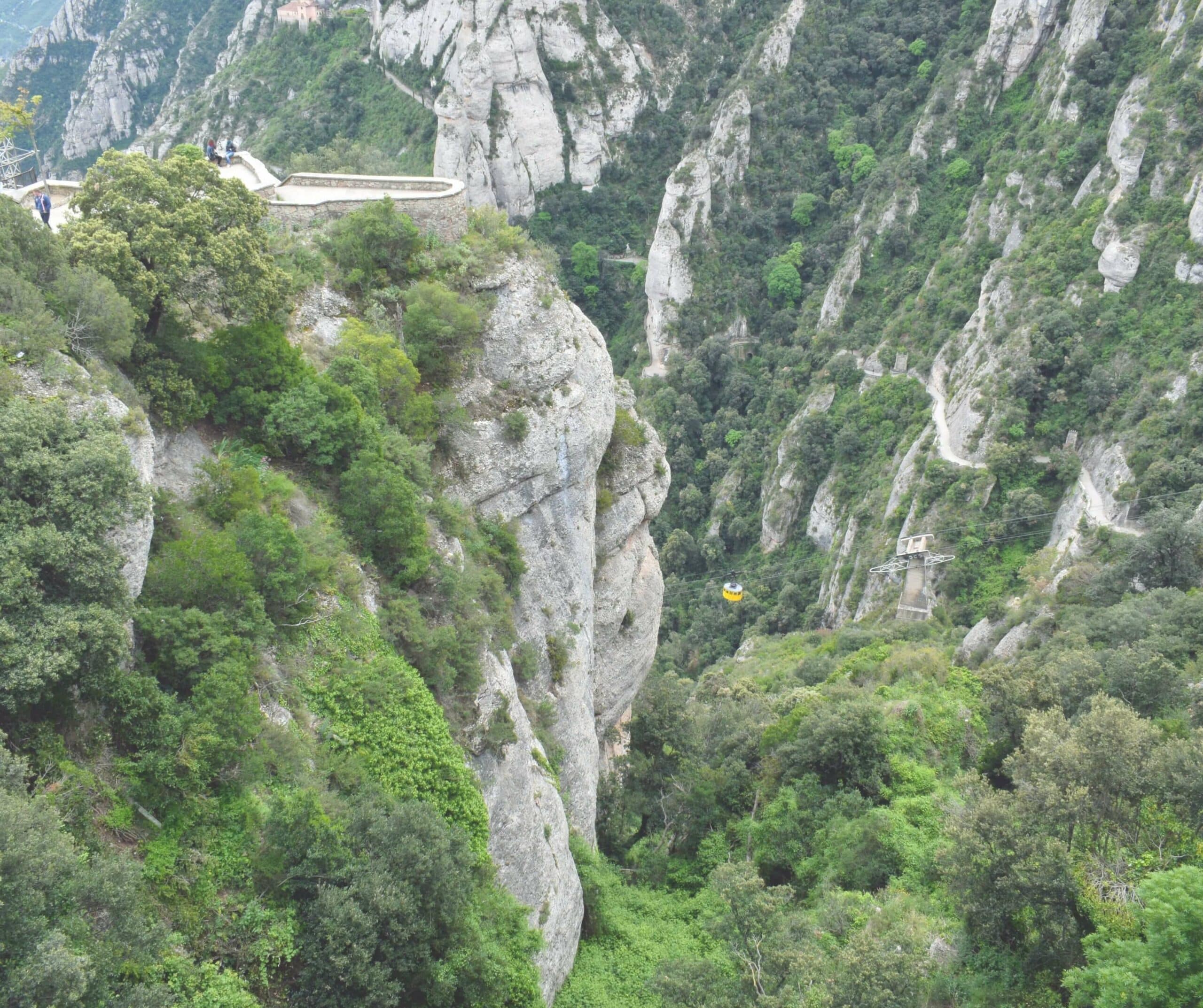 a view of montserrat mountain