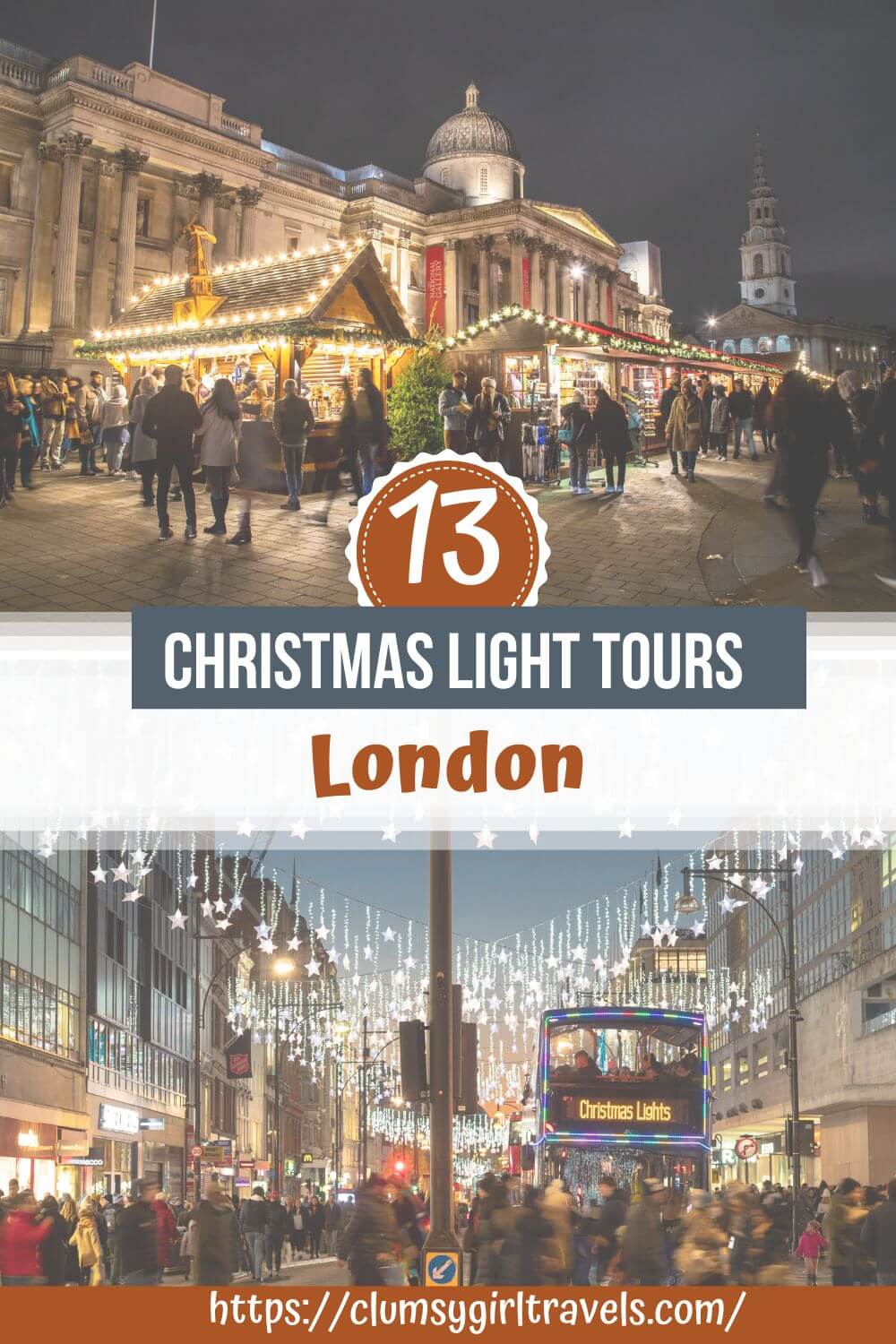 london christmas light tours