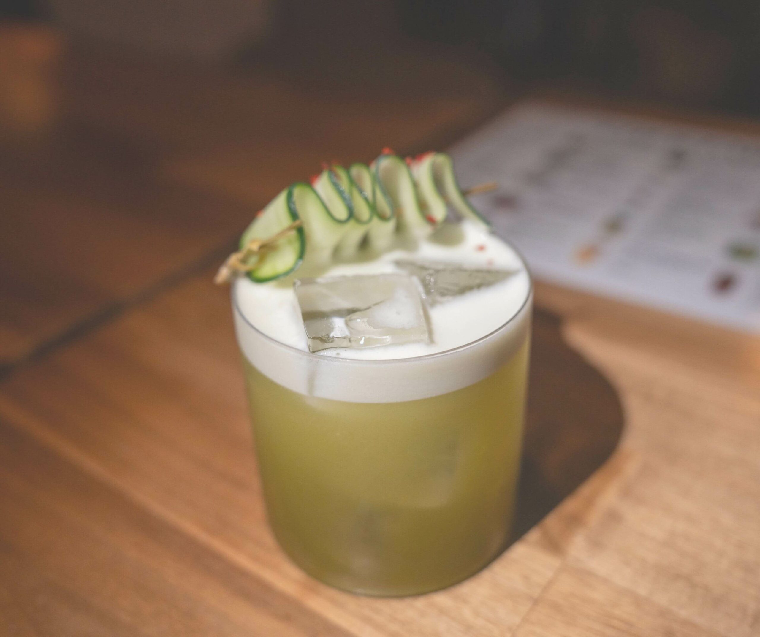 The Orange Fizz Julius cocktail at Southside Parlor in Itaewon
