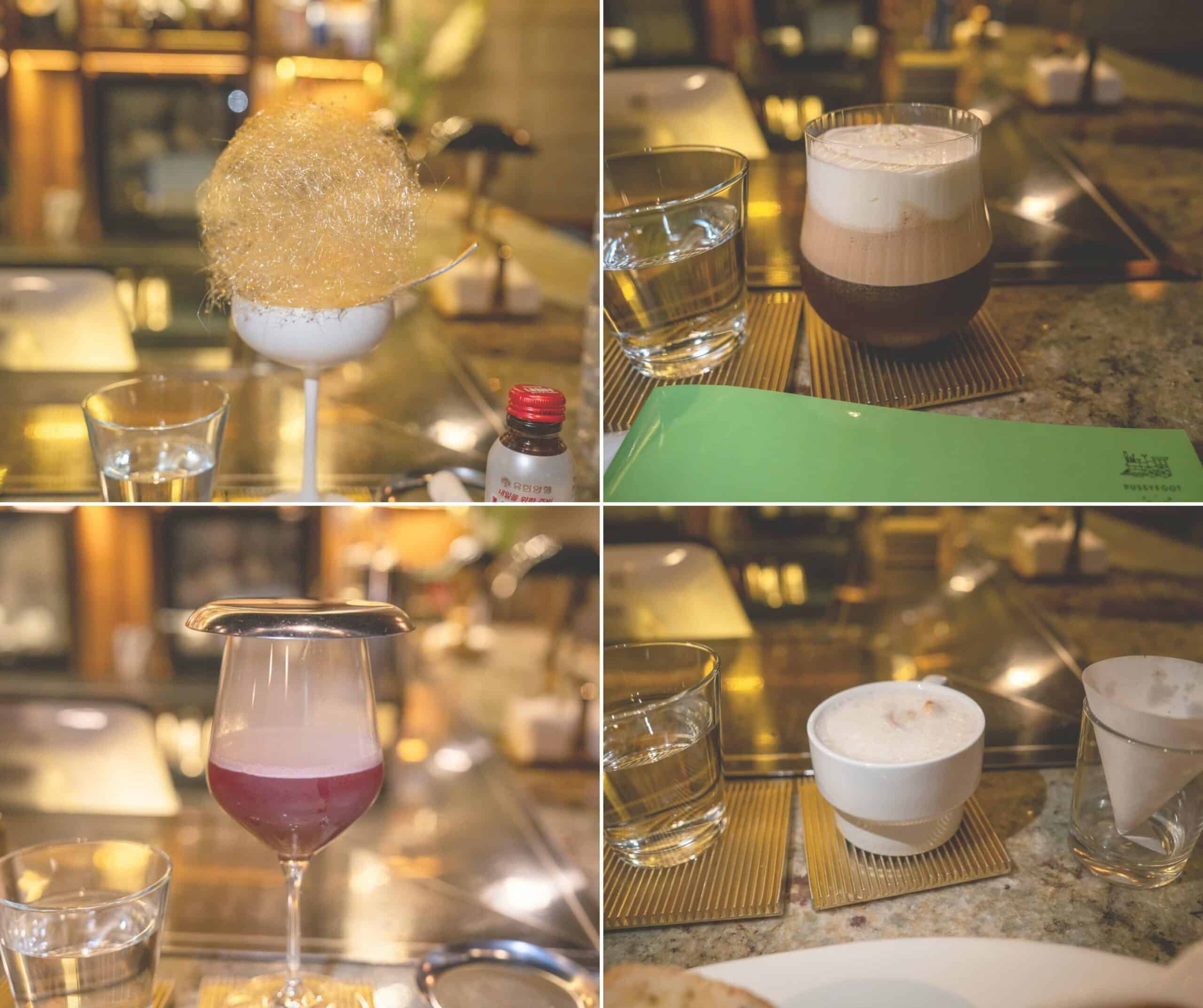 The Cream Gold cocktail at Pussyfoot Saloon, Seoul