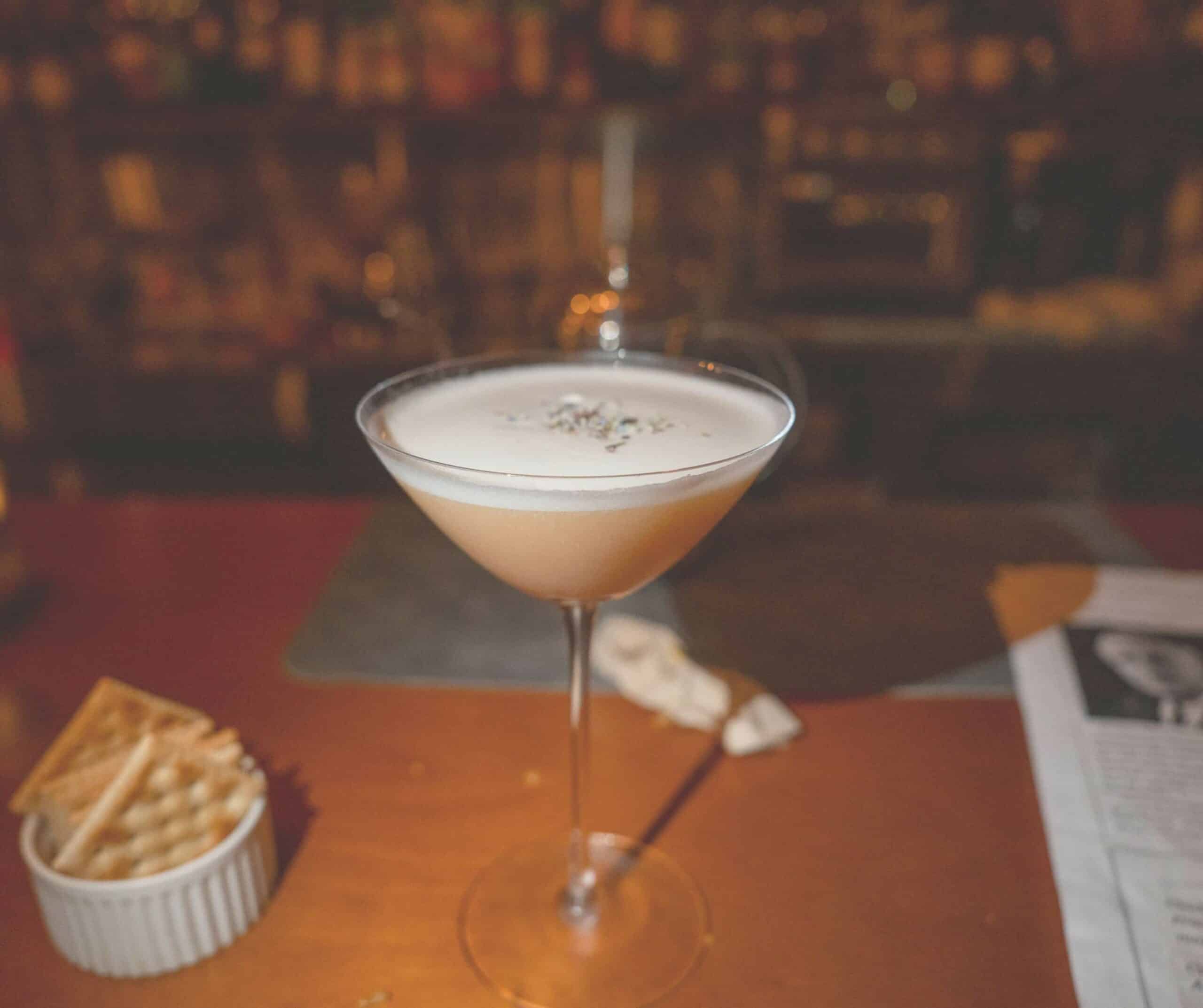 A Prohibition-era classic cocktail at The Storage Room speakeasy, Seoul